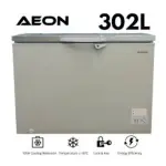 AEON Aeon Acf300gk 302ltr, Single Door Deep Freezer, Super-Fast Freeze, R600, Grey