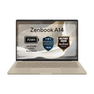 Asus Zenbook-A14-Qualcomm-Snapdragon-X2-Elite-16GB-512GBSSD-WIN11-Beige-UX3407NA