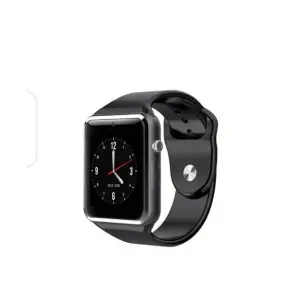 A&S A1 Smart Watches with Sim & external Memory Slot - All Black