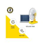 Sun King 16-Inch Rechargeable Solar Fan with 20W Panel, Up to 18 Hours Battery Life, 2 Years Warranty