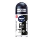 NIVEA MEN Black & White Invisible Original Anti-Perspirant Roll-On, 72h Protection, 50ml - Pack of 3